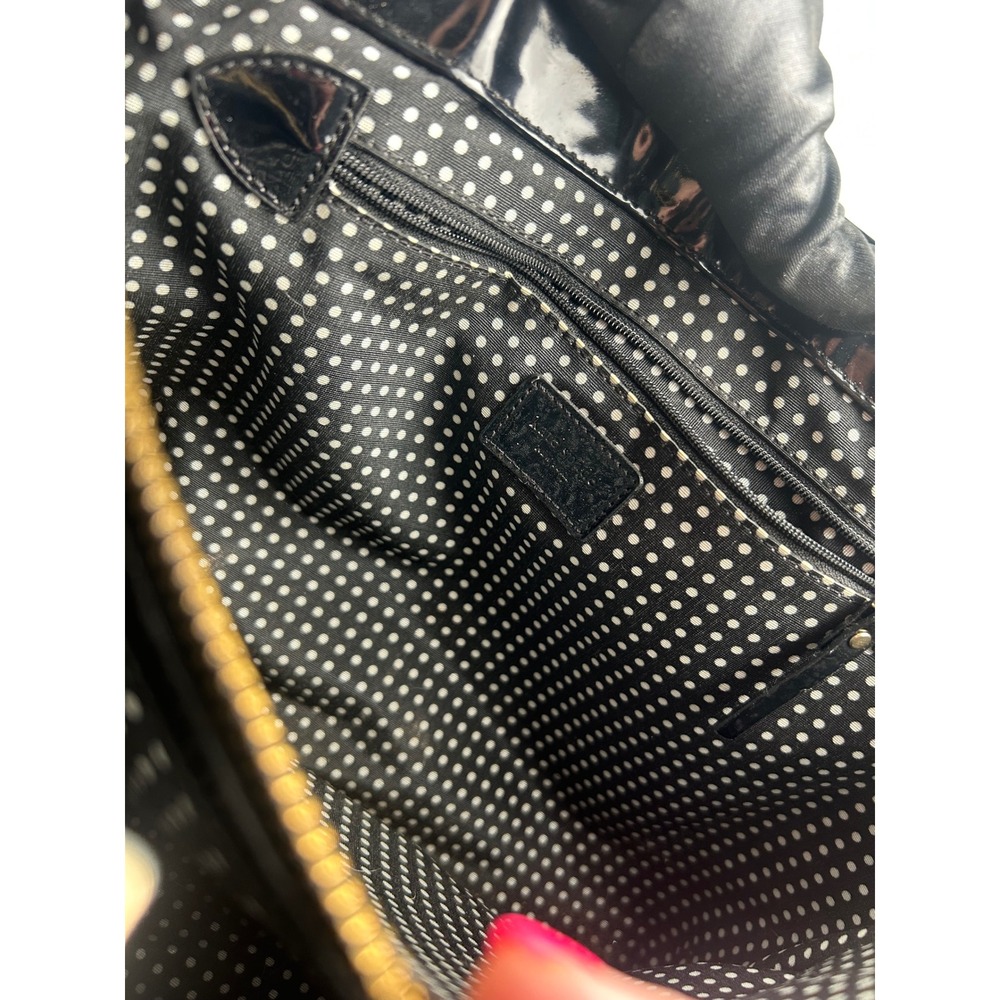 Kate Spade Vintage Prestwick Noel Quinn Black Patent Leather Shoulder Bag Tote - Picture 6 of 13